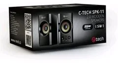 C-Tech SPK-11, PC, 2.0, černá/zlatá