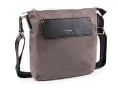 Kraftika 1ks béžová tmavá kabelka crossbody 26x26 cm, ledvinky