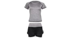 Merco Runner Short 2W fitness set šedá, S