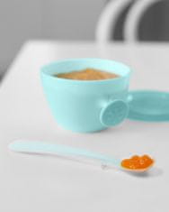 Skip hop Set jídelní s hrníčkem 5 ks Easy-Feed Mealtime Set Teal/Grey 6m+