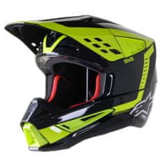 Alpinestars přilba S-M5 2022 Beam fluo černo-žluto-šedá M