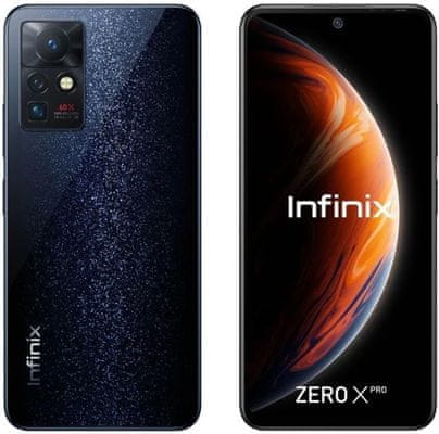  moderní mobilní dotykový telefon smartphone infinix zero x pro 5g Bluetooth wifi dlouhá výdrž skvělý fotoaparát amoled displej fm rádio 