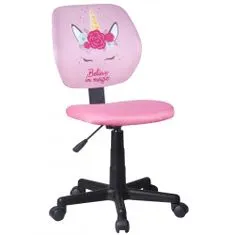 Dětská kancelářská židle RINY, růžová - Unicorn