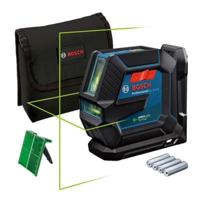 BOSCH Professional křížový laser GLL 2-15 G + LB10 (0.601.063.W00)