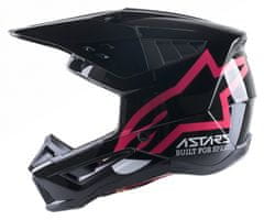 Alpinestars přilba S-M5 2022 Compass černo-růžová 2XL