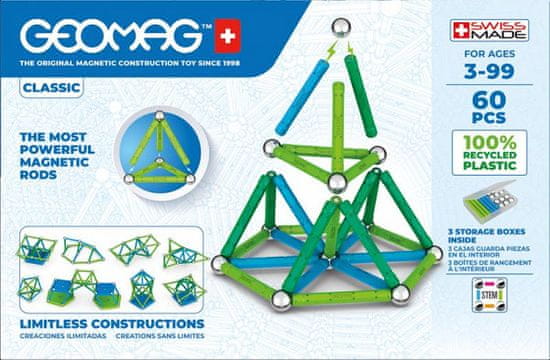 Stavebnice Geomag Classic 60 pcs