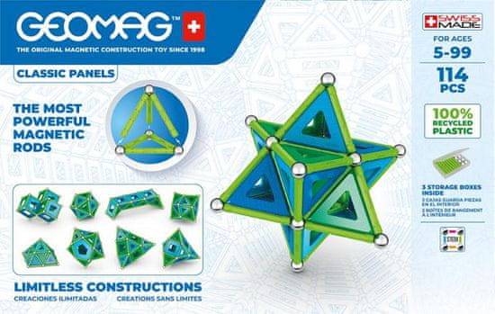 Stavebnice Geomag Classic Panels 114 pcs