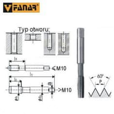 shumee Závitníky FANAR RUČNÍ 2KUSNÉ NGMM/2 3,00x 0,50 HSS