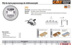 CMT Příčná pila, dokončovací Hm 160X20X2,2/1,6 Z=40