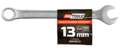 awtools AWTOOLS KLUCZE PŁASKO-OCZKOWE KOMPLET 10elem. 6,7,8,10,12,13,14,15,17,19 mm