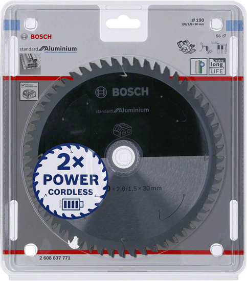 Bosch Pila Standard.Alu 190X30X56Z Accu