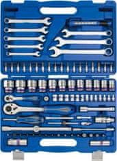 KING TONY TOOLS Sada nástrčných klíčů 83Cz. 1/4"-1/2" s 6 hroty