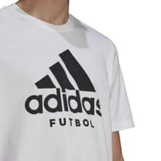 Adidas Tričko FUTBOL Logo white Velikost: XXL