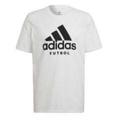 Adidas Tričko FUTBOL Logo white Velikost: XXL