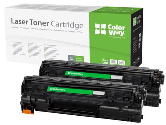 ColorWay kompatibilní toner pro HP CF217A/ 2x 1600 stran/ Černý/ Dual pack