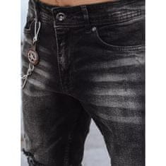 Dstreet Pánské kalhoty džínové HASSAN černé ux3834 s34