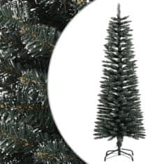 Greatstore Umělý úzký vánoční stromek se stojanem zelený 120 cm PVC