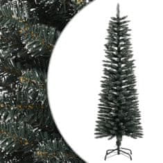 Greatstore Umělý úzký vánoční stromek se stojanem zelený 150 cm PVC