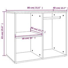 Greatstore Toaletní skříňka dub sonoma 80 x 40 x 65 cm kompozitní dřevo