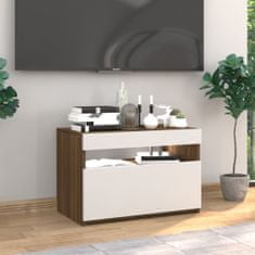Vidaxl TV skříňka s LED osvětlením hnědý dub 60 x 35 x 40 cm