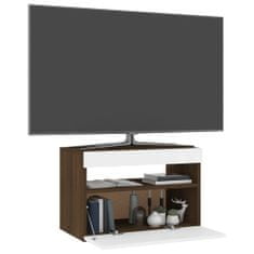 Vidaxl TV skříňka s LED osvětlením hnědý dub 60 x 35 x 40 cm