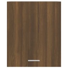 Greatstore Závěsná skříňka hnědý dub 50 x 31 x 60 cm kompozitní dřevo