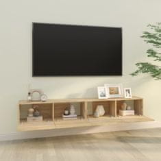 Greatstore Nástěnné TV skříňky 2 ks dub sonoma 100 x 30 x 30 cm kompozit