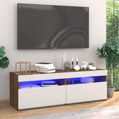 Vidaxl TV skříňky s LED osvětlením 2 ks hnědý dub 60 x 35 x 40 cm