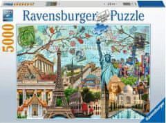 Ravensburger Puzzle Velkoměsta - koláž 5000 dílků