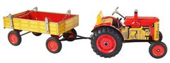 KOVAP Traktor Zetor s valníkem, červený, zelený, modrý plastová kola