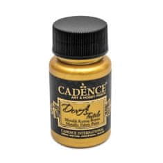 Cadence Metalická barva na textil Dora Textile - sytá zlatá / 50 ml