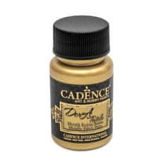 Cadence Metalická barva na textil Dora Textile - bílé zlato / 50 ml