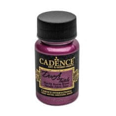 Cadence Metalická barva na textil Dora Textile - cyklaménová / 50 ml