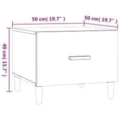 Vidaxl Konferenční stolky 2 ks lesklé bílé 50x50x40cm kompozitní dřevo