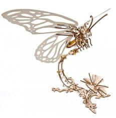 InnoVibe Ugears 3D puzzle - Motýl s květinou 168 dílků