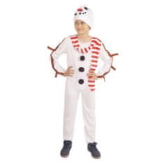 Rappa Dětský kostým sněhulák s čepicí a šálou (M)