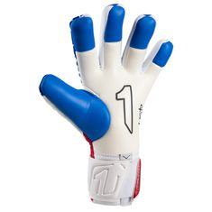 Rinat Brankářské rukavice FIERA GK ALPHA bílá/modrá/červená Velikost rukavic: 8