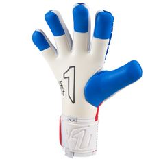 Rinat Brankářské rukavice FIERA GK ALPHA bílá/modrá/červená Velikost rukavic: 8