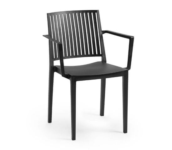 Rojaplast křeslo BARS ARMCHAIR - černá