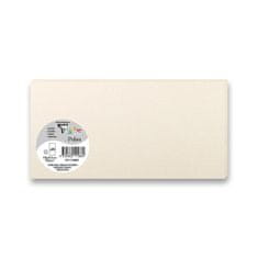 Clairefontaine Barevná dopisní karta 106 x 213 mm do DL obálek, 25 ks perleťová krémová, DL