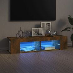 Vidaxl TV skříňka s LED osvětlením kouřový dub 135 x 39 x 30 cm