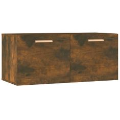 Greatstore Nástěnná skříňka kouřový dub 80 x 35 x 36,5 cm kompozitní dřevo