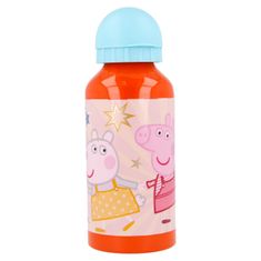 Stor Hliníková láhev na pití PEPPA PIG, 400ml, 41234