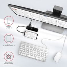 HMC-6GL, USB 3.2 Gen 1 hub, porty 3x USB-A, HDMI 4k/30Hz, RJ-45 GLAN, PD 100W, kabel USB-C 20cm