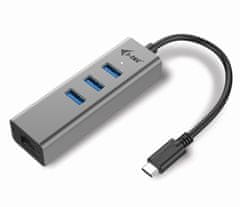 I-TEC USB-C Metal HUB 3 Port + Gigabit Ethernet