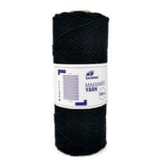 Leviatan ŠŇŮRA MACRAME 3MM / 200M ČERNÁ