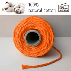 Leviatan MACRAME ŠŇŮRA 3MM / 200M ORANŽOVÁ