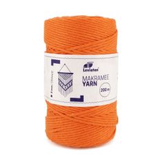 Leviatan MACRAME ŠŇŮRA 3MM / 200M ORANŽOVÁ