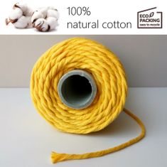 Leviatan MACRAME ŠŇŮRA 3MM / 200M ŽLUTÁ