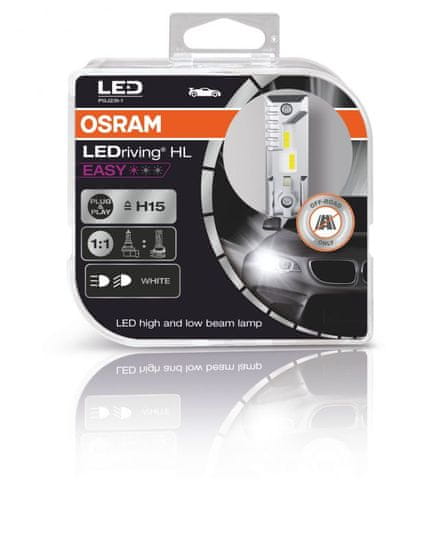 Osram LEDriving HL EASY H15 12V PGJ23t-1 6000K 2ks